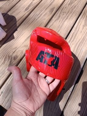 Red Protective Headgear for VR & AR Accessories